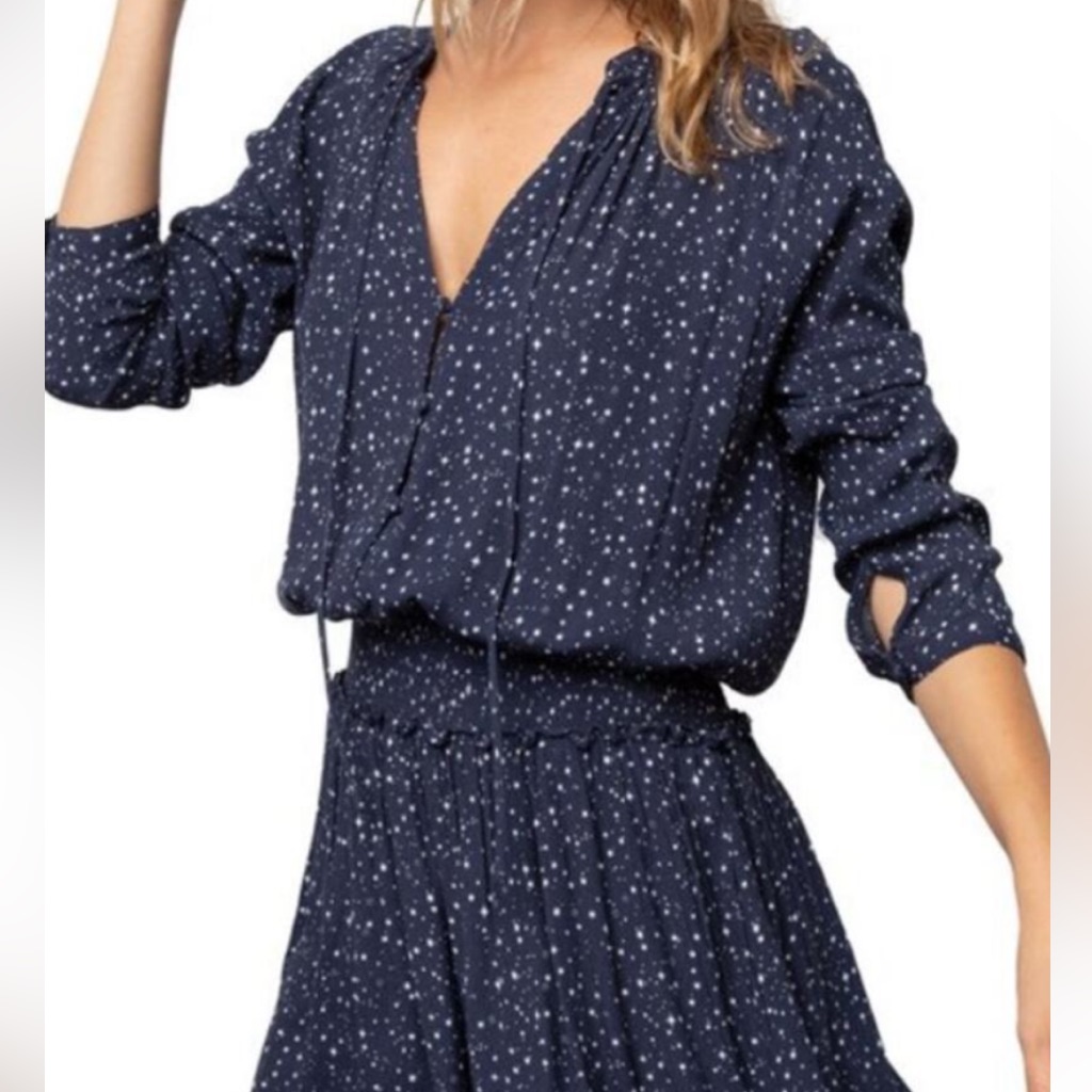 Rails Celestial Print Dress In Dark Blue And White Size Xs